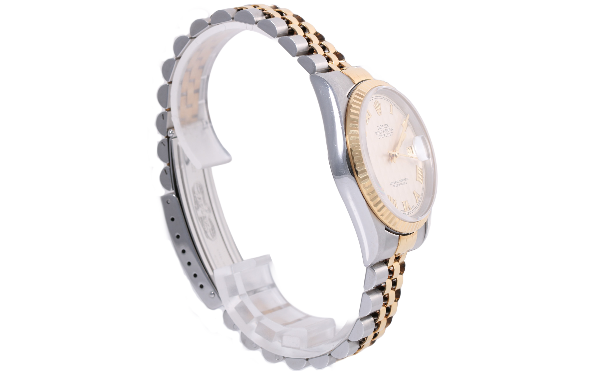 1993 Rolex Datejust 36mm - 16233 (Ivory Pyramid Roman)