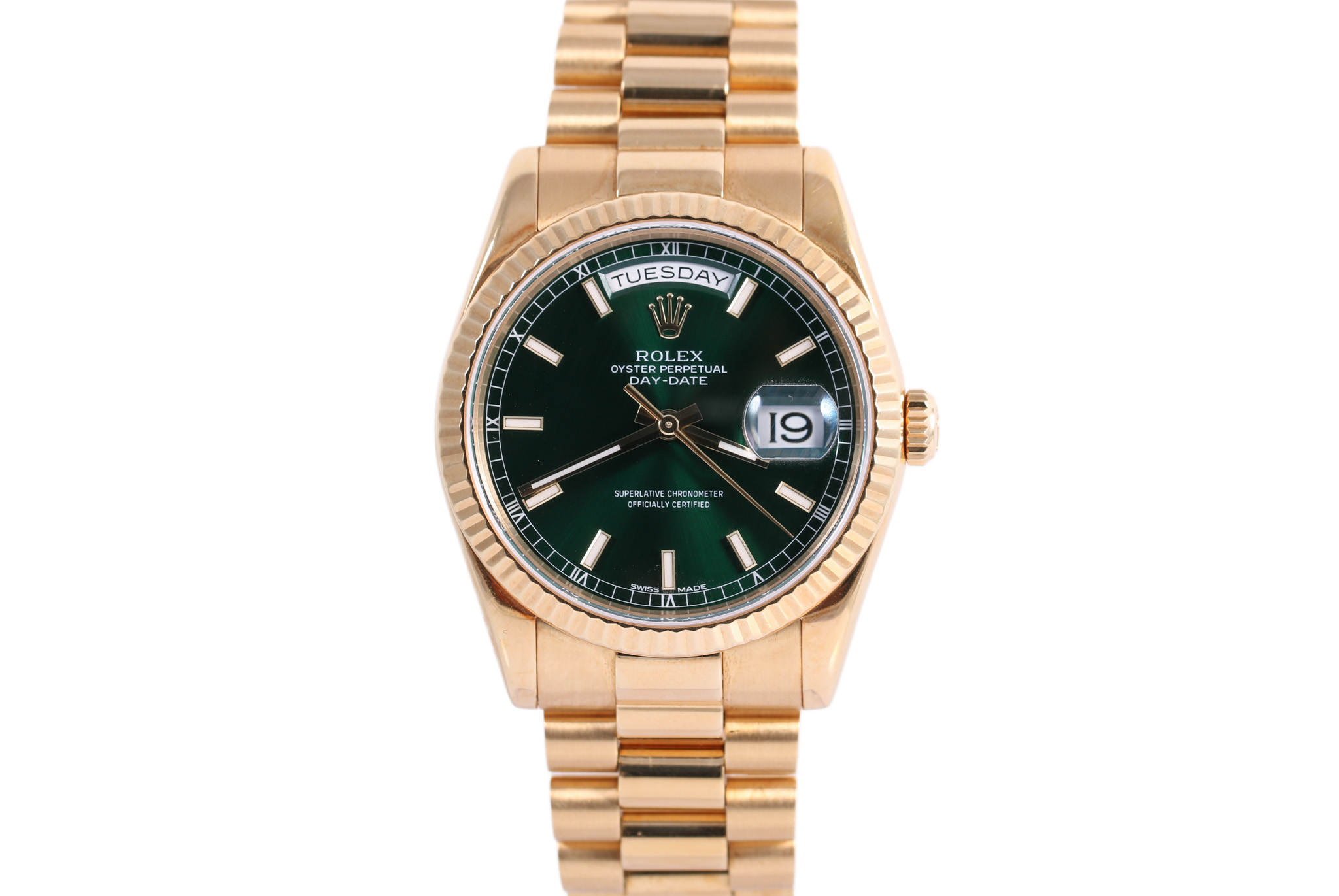 2003 Rolex Day-Date 36mm - 118238 (Green)