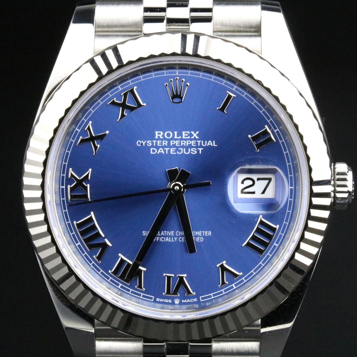 2021 Rolex 126334 Datejust Jubilee Bracelet Blue Roman Dial with Box & Papers