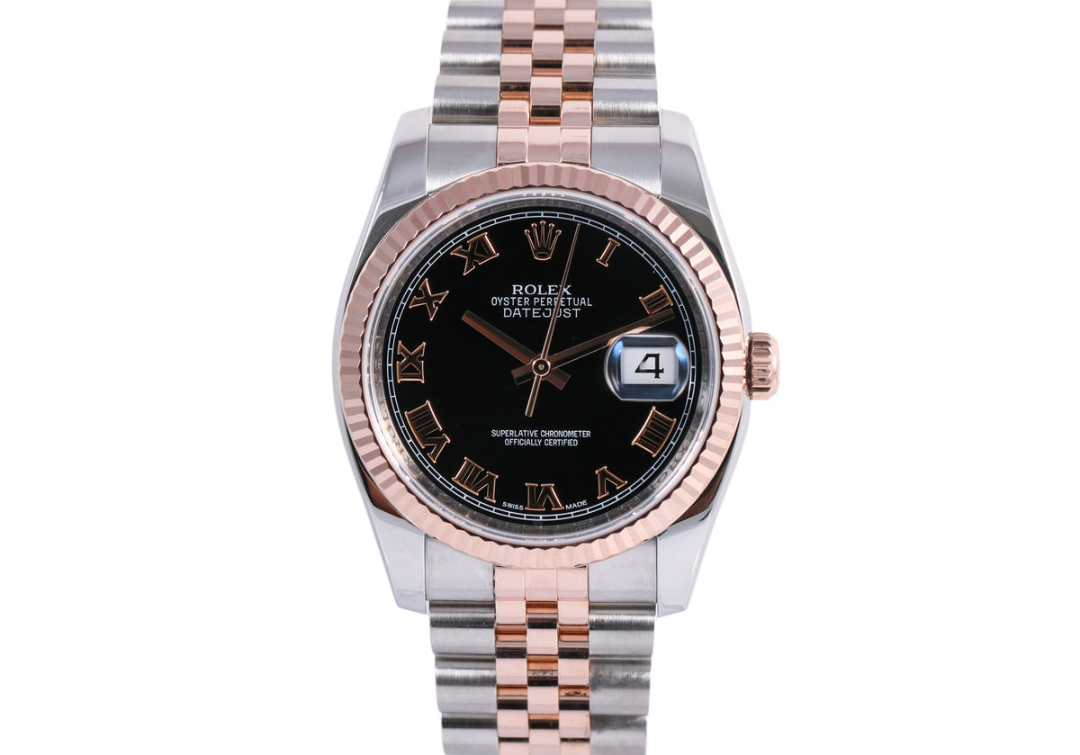 2017 Rolex Datejust 36mm Super Jubilee - 116231 (Black Roman)