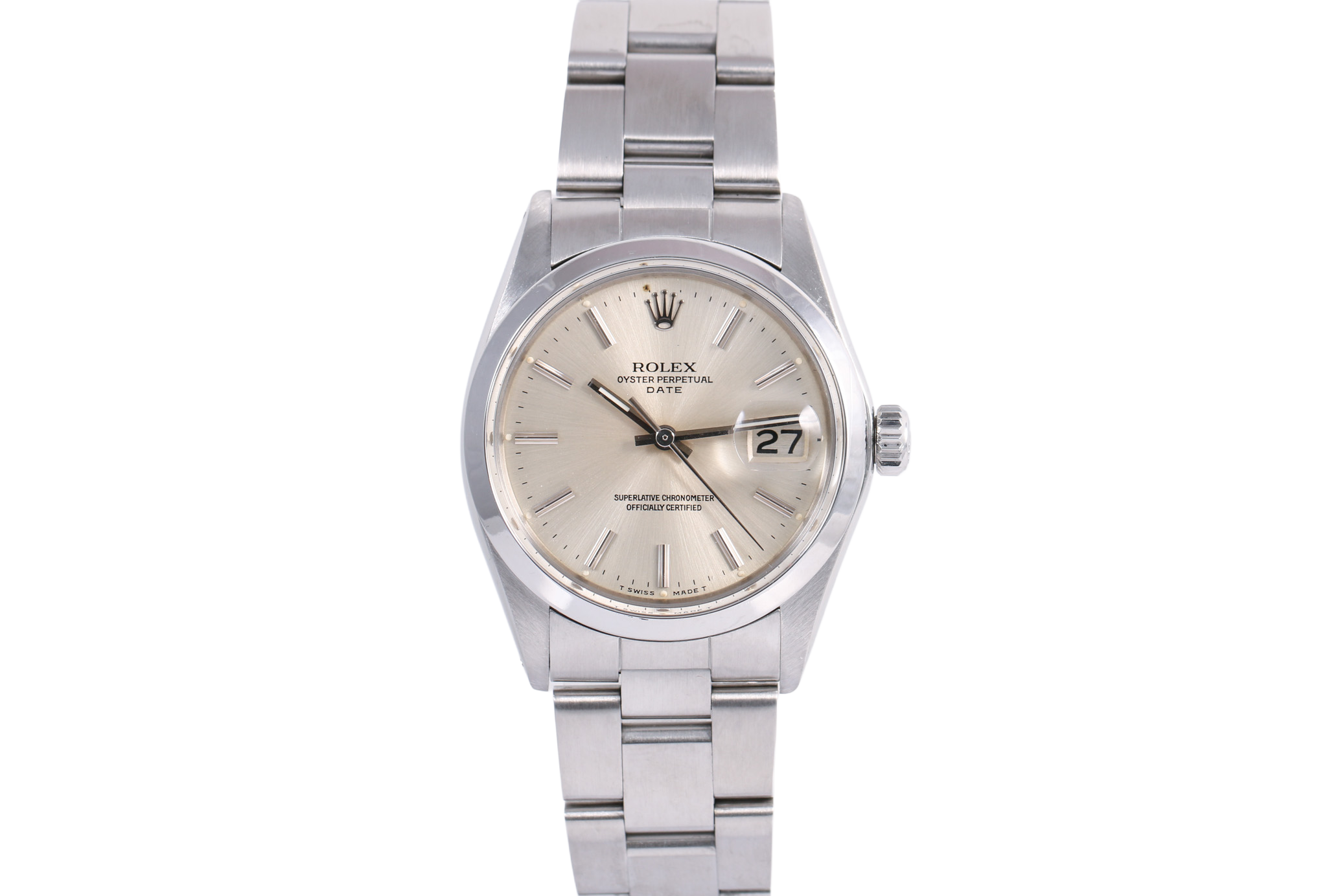 1972 Rolex Oyster Perpetual Date 34mm - 1500 (Silver)
