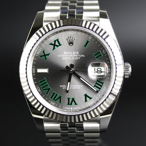 UNWORN ROLEX 126334 Datejust 41mm Wimbledon Dial with Box & Papers
