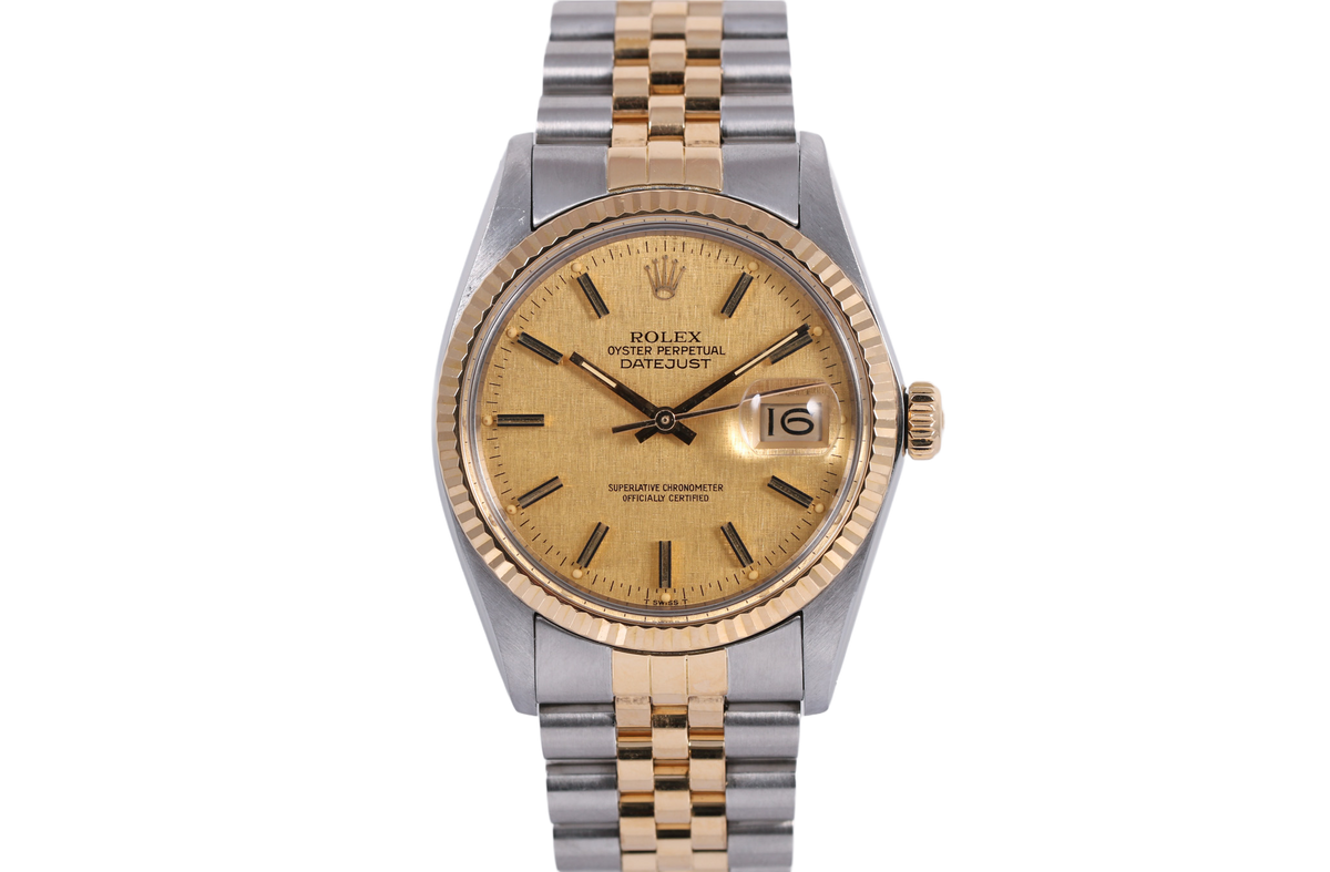 1983 Rolex Datejust 36mm - 16013 (Champagne Linen)