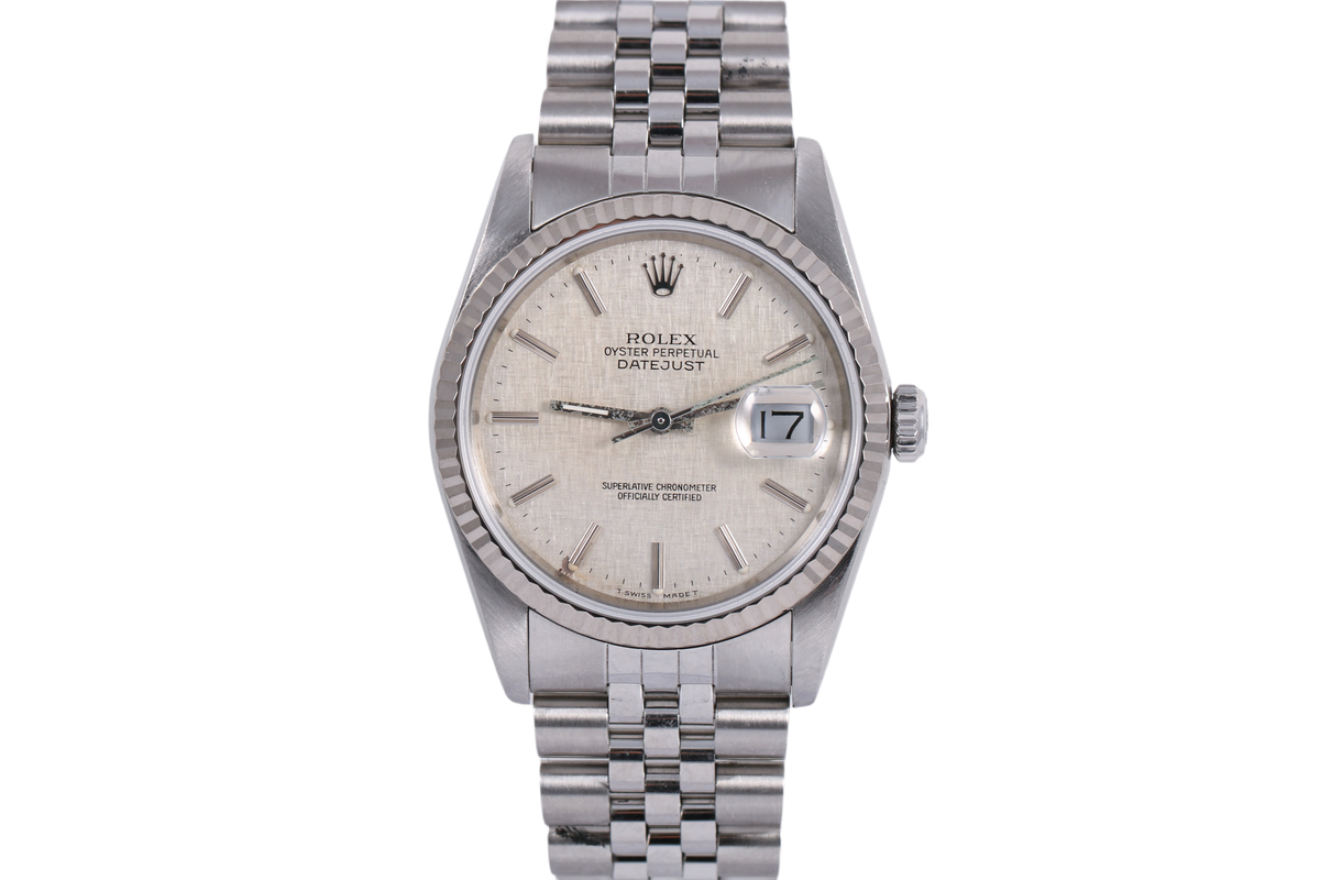 1987 Rolex Datejust 36mm - 16234 (Silver Linen)