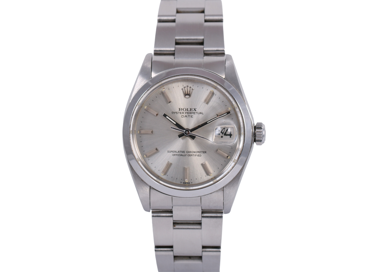 1972 Rolex Oyster Perpetual Date 34mm - 1500 (Silver)