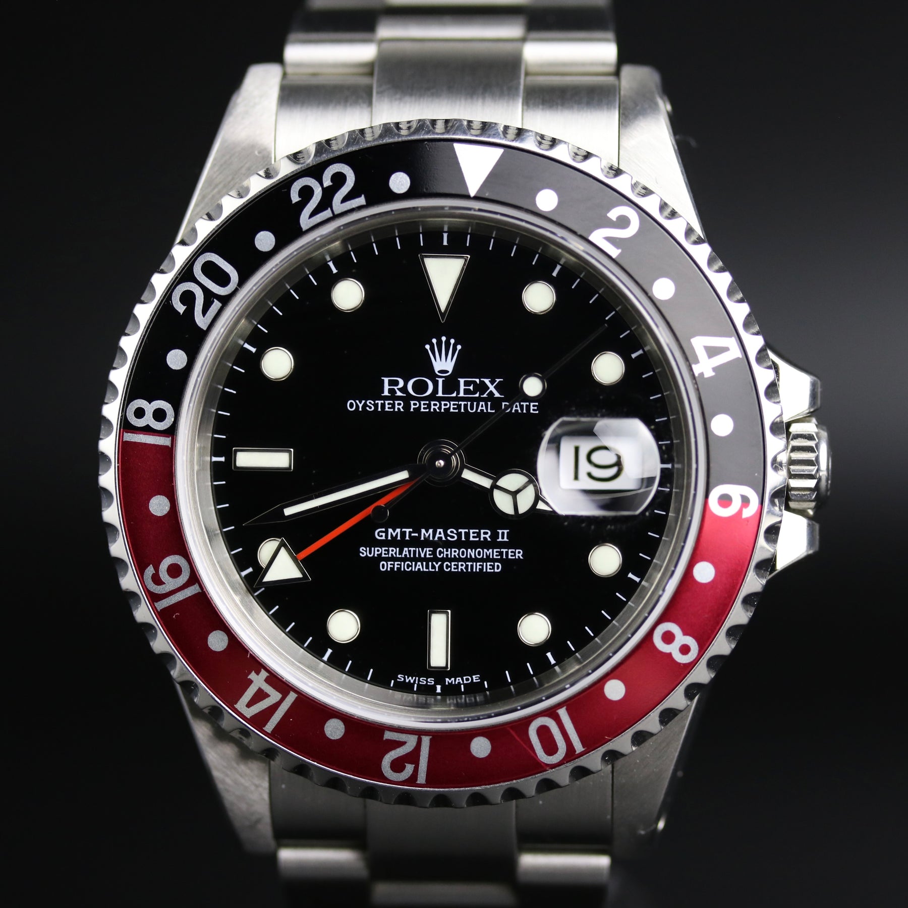 2002 Rolex 16710 GMT-MASTER II Coke Bezel with Box & Papers