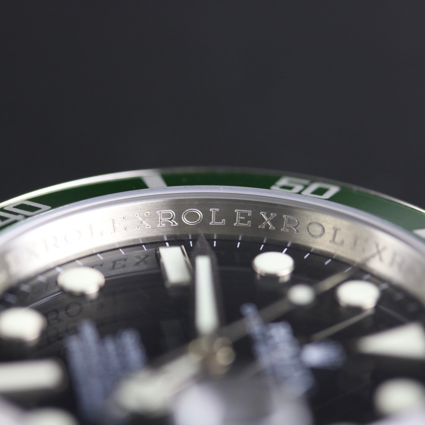 2007 Rolex 16610LV Submariner "Kermit" Inner Bezel Engraved with Box & Papers