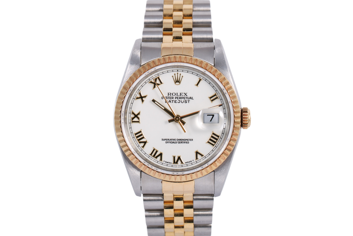 1993 Rolex Datejust 36mm - 16233 (White Roman)