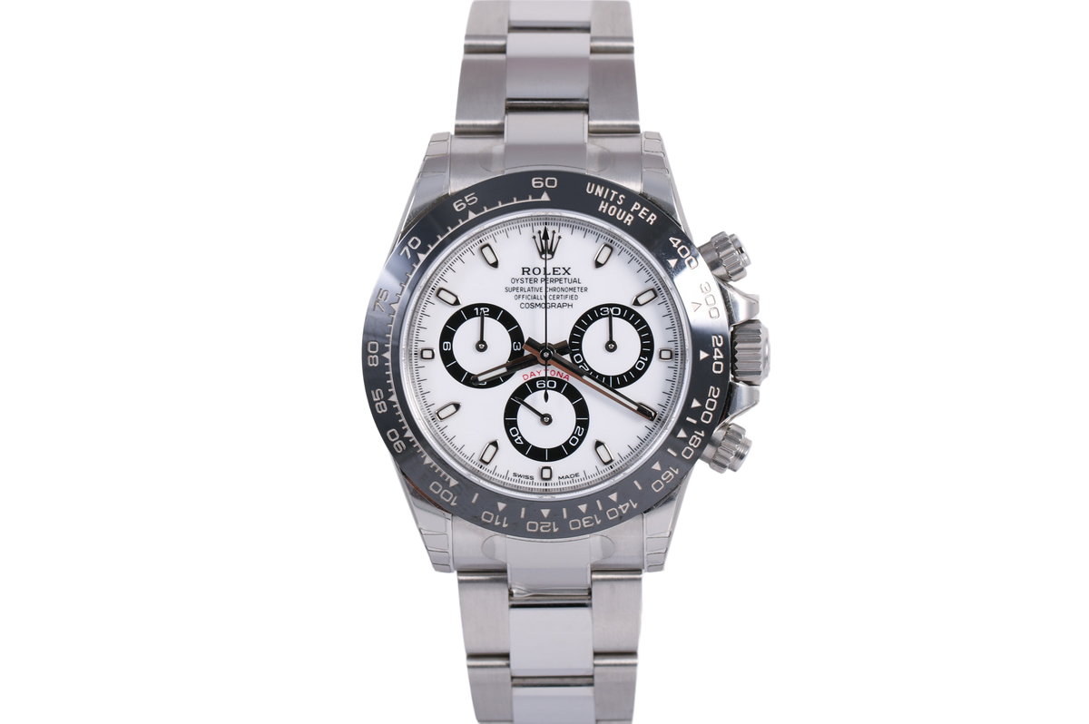 Unworn NOS Barcode Stickered 2019 Rolex Daytona 40mm - 116500LN (Panda)