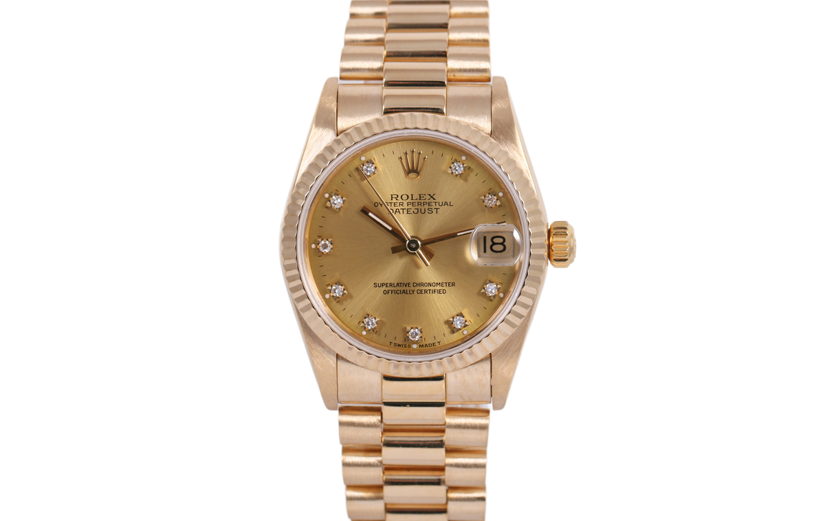 1989 Rolex Datejust 31mm - 68278G (Champagne)
