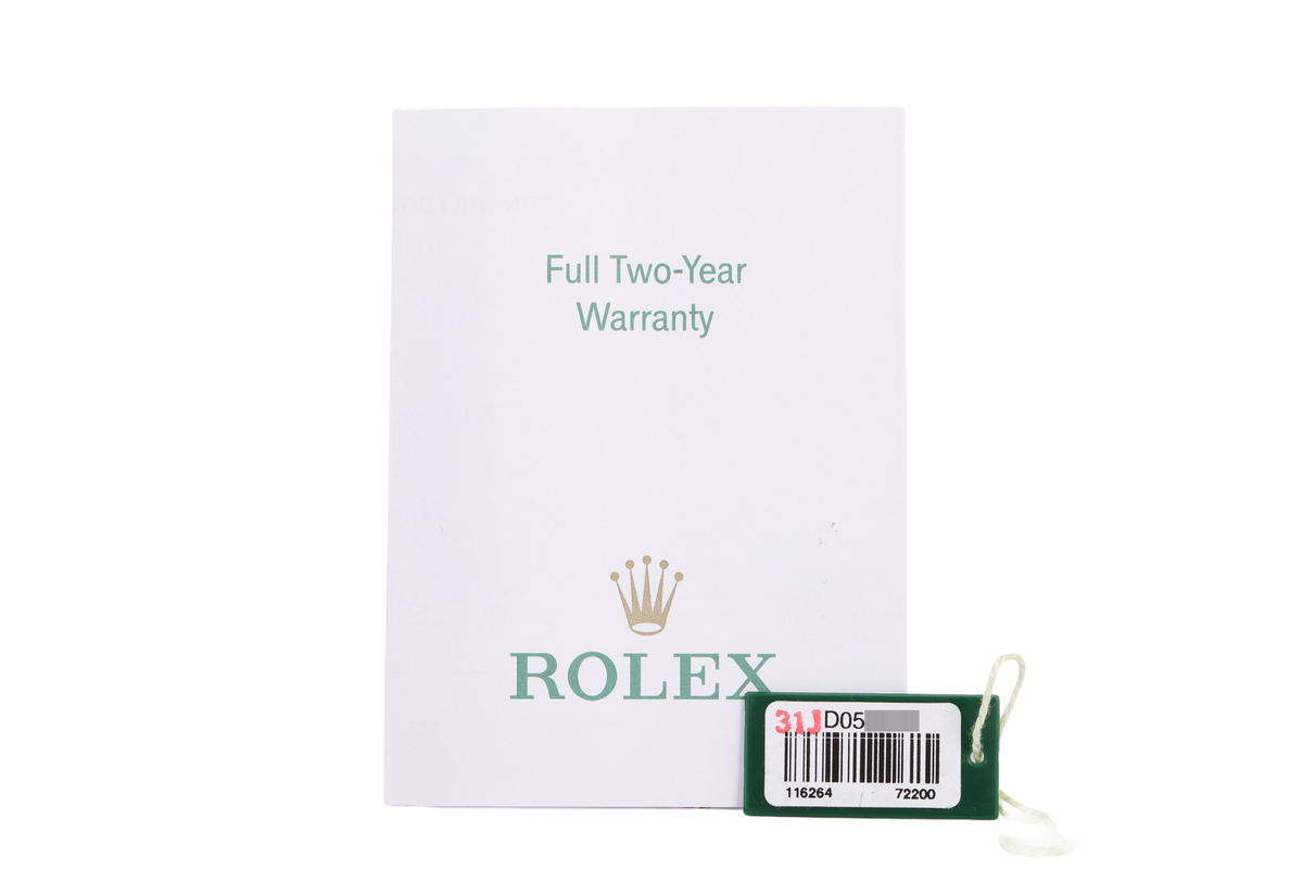 2005 Rolex Datejust 36mm Turn-O-Graph Roulette Date Wheel - 116264 (Black)