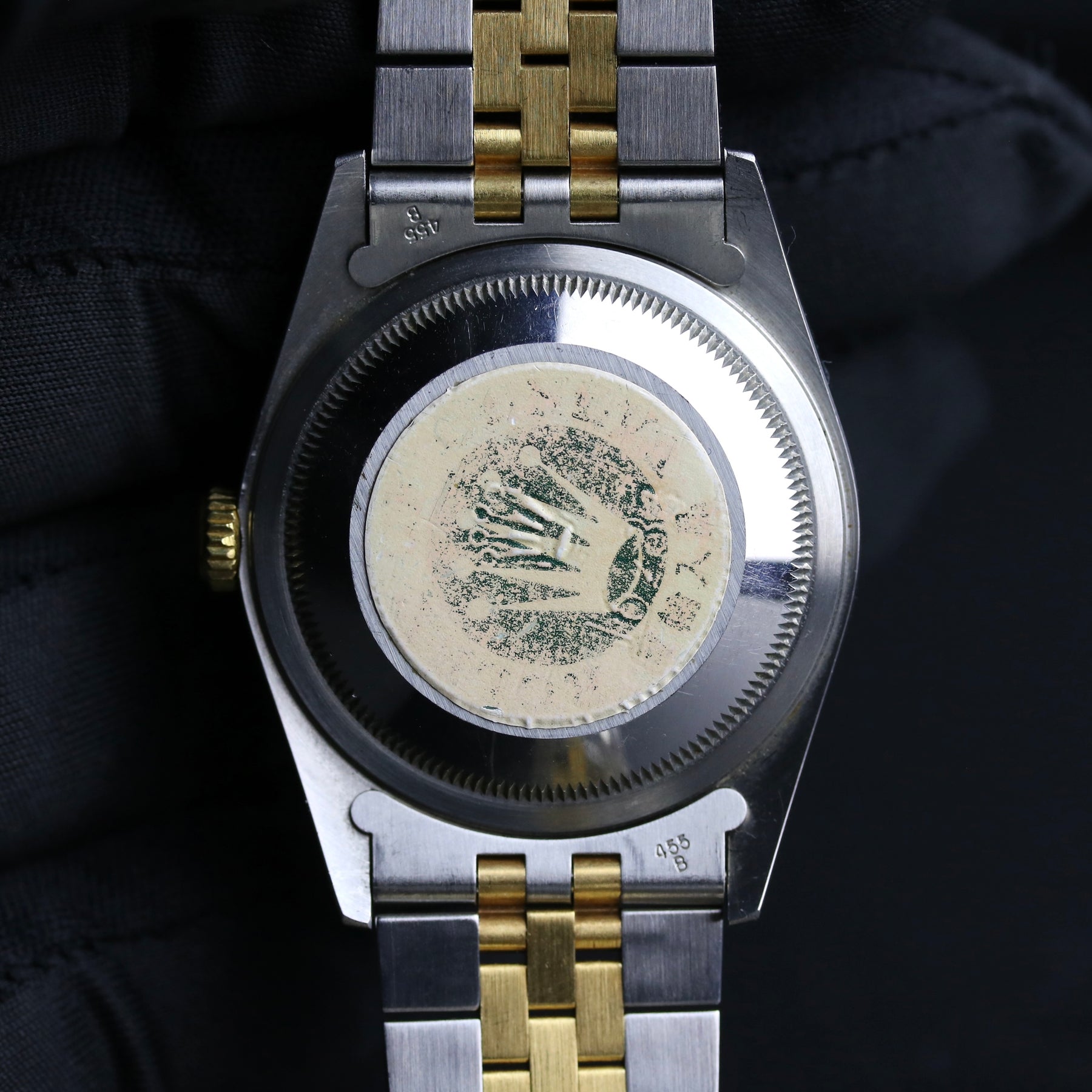 1987 Rolex 16233 Datejust 36mm Holes Case Champagne Dial