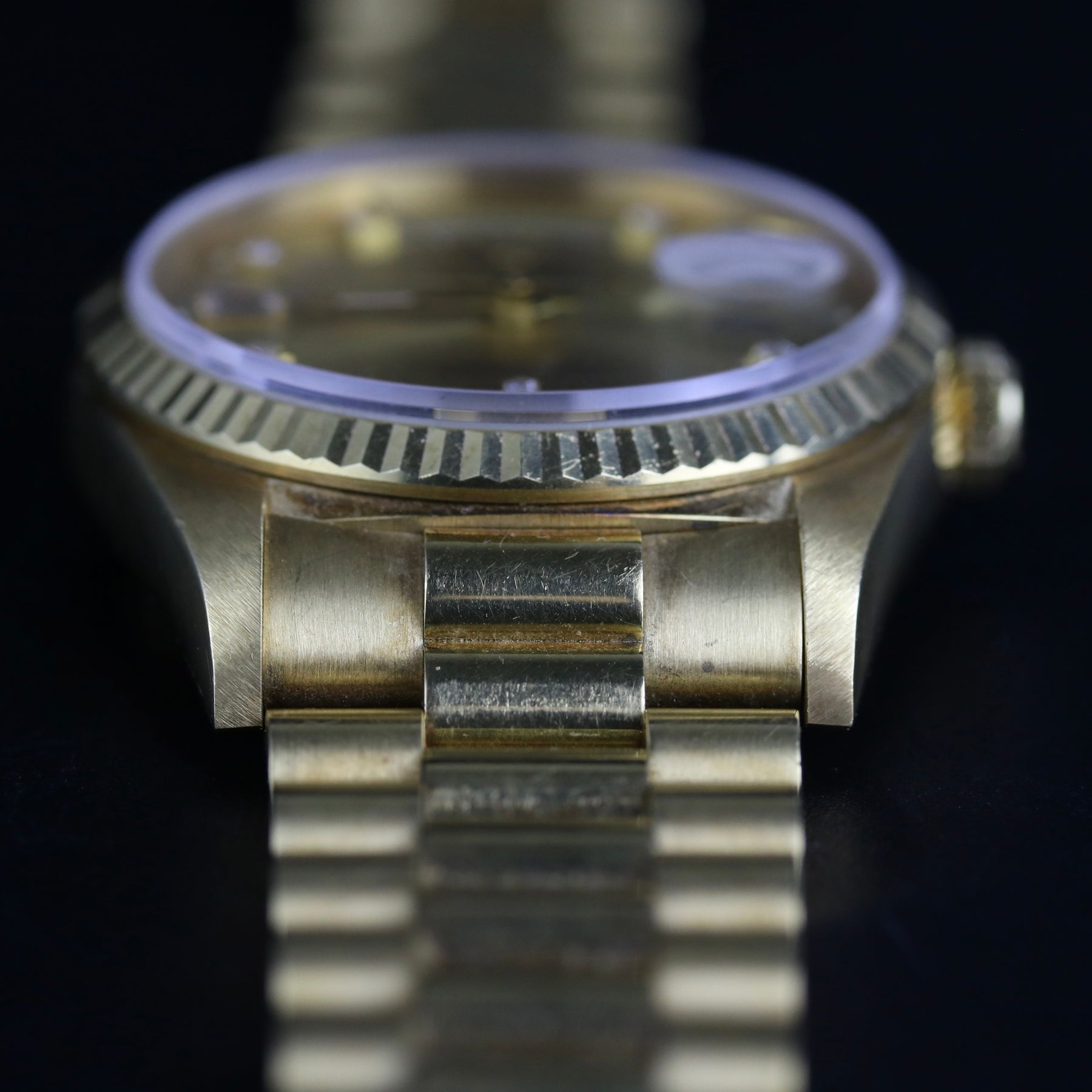 1990 Rolex 18238 Daydate 36mm Factory Diamond Dial