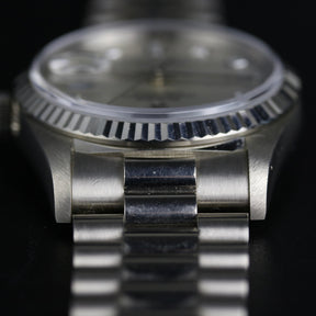 1999 Rolex 18239 Daydate Factory Diamond Dial with Papers