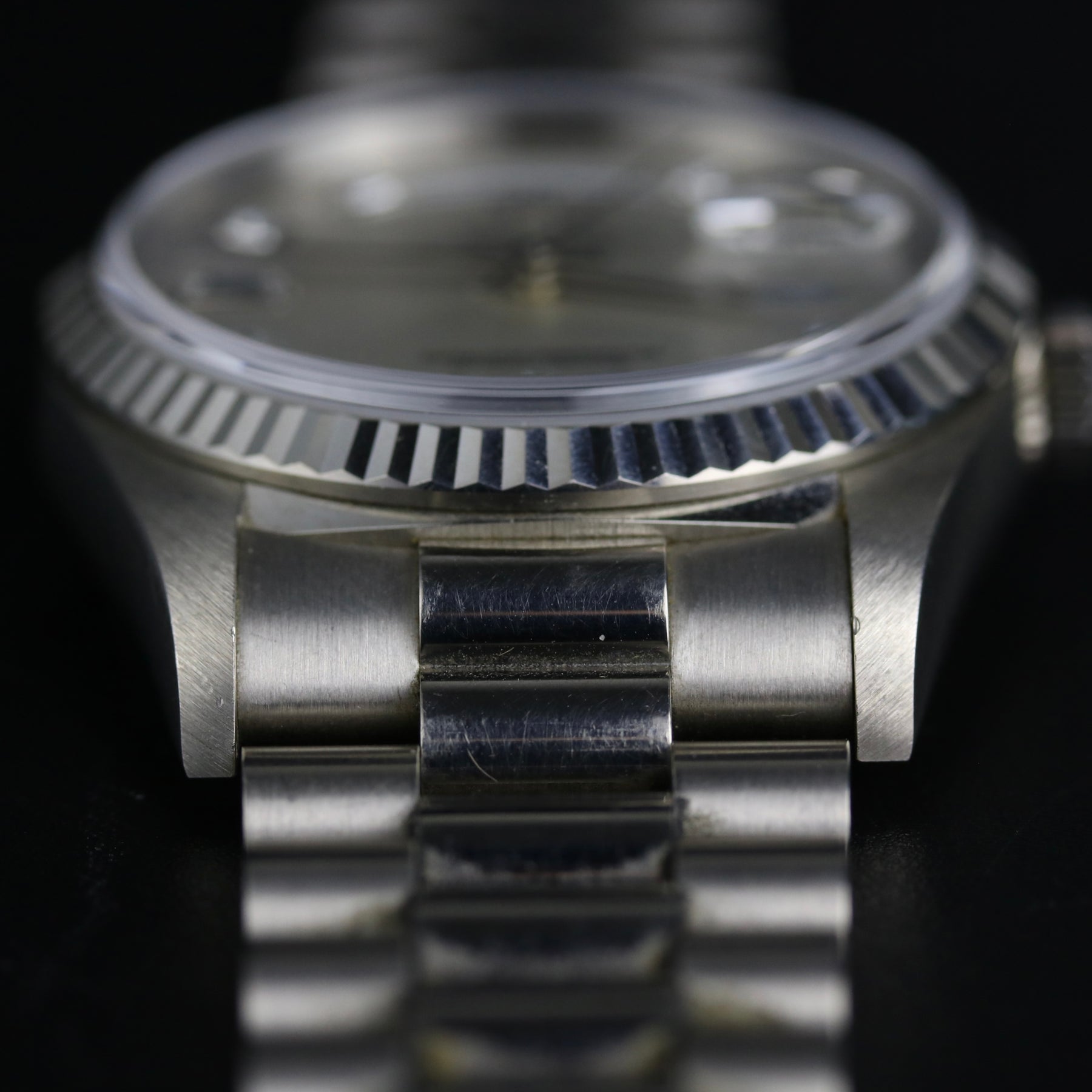 1999 Rolex 18239 Daydate Factory Diamond Dial with Papers