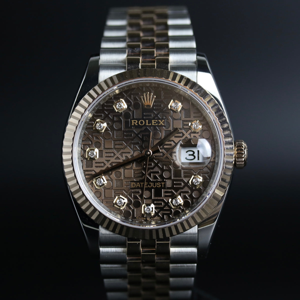 2018 Rolex 126231 Chocolate Computer Diamond Dial with Box & Papers