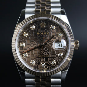 2018 Rolex 126231 Chocolate Computer Diamond Dial with Box & Papers