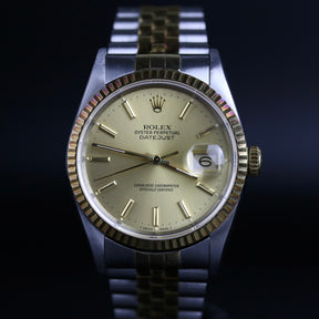 1990 Rolex 16233 Datejust 36mm with Case Back Sticker