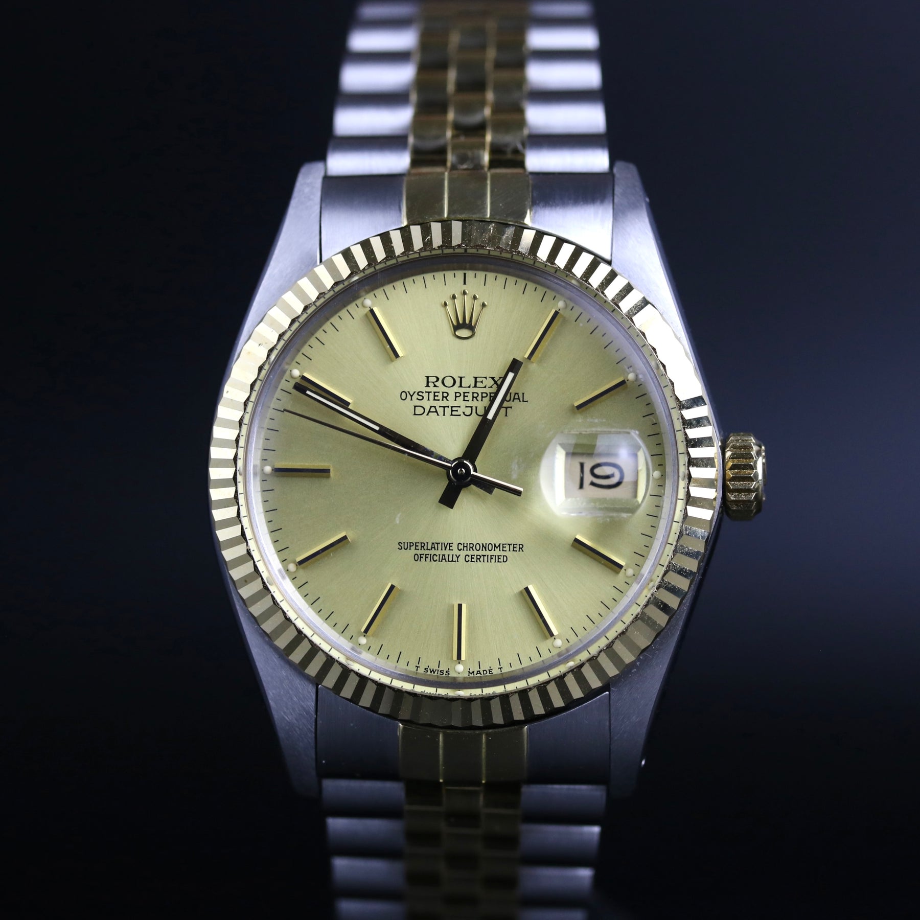 UNPOLISHED 1987 Rolex 16013 Datejust 36mm Case Back Sticker with Box & Papers