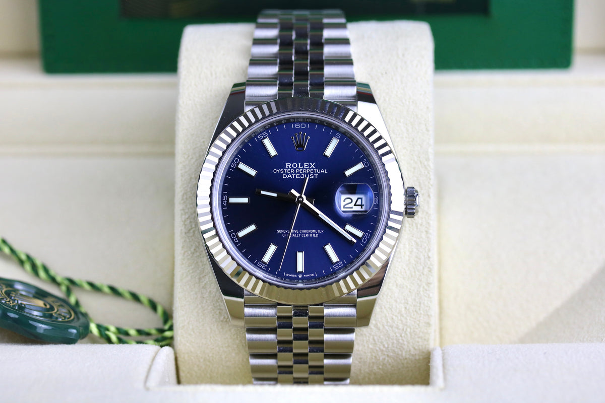 2024 Rolex 126334 Datejust 41mm Blue Dial with Box & Papers