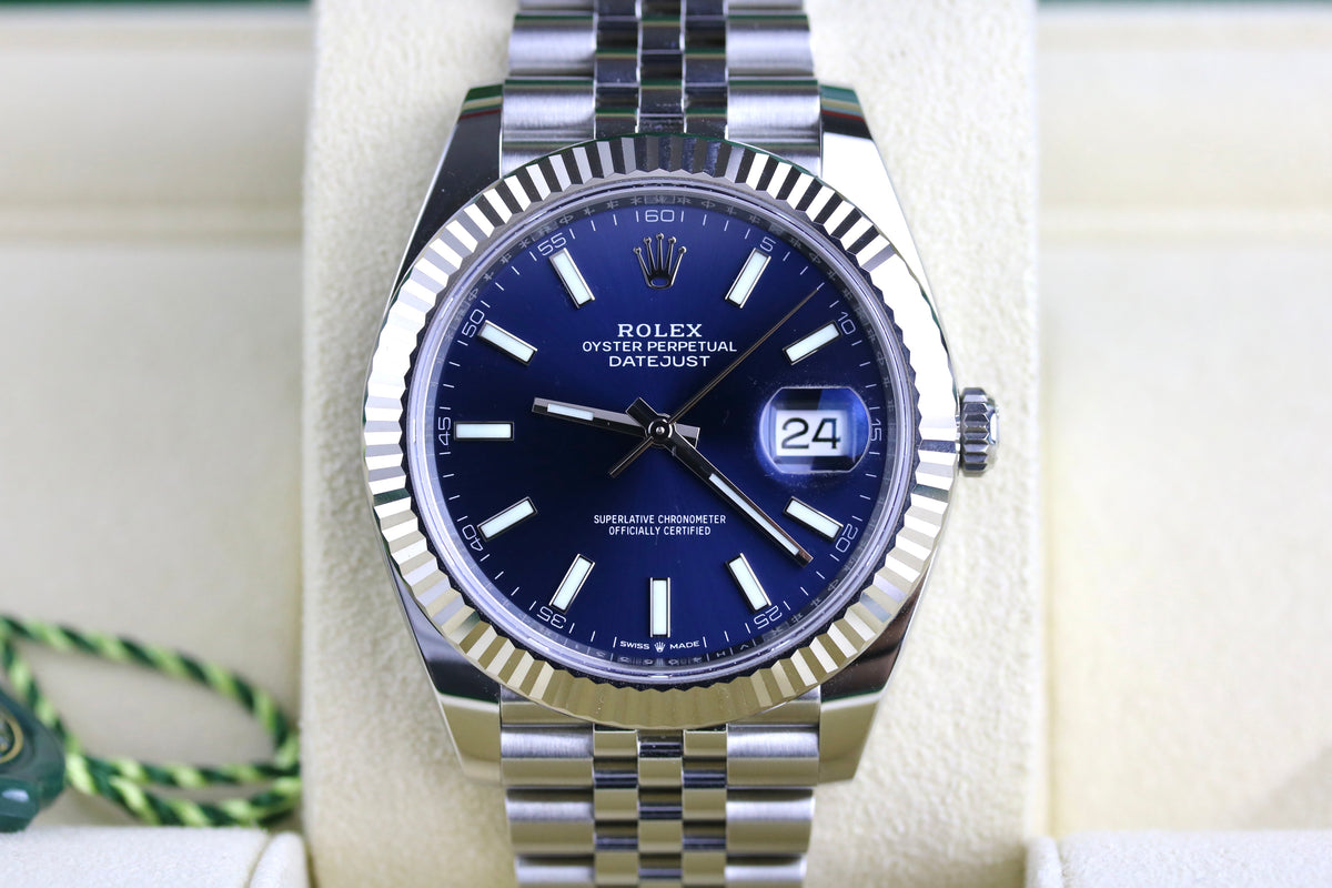 2024 Rolex 126334 Datejust 41mm Blue Dial with Box & Papers