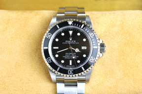 MINT 1999 Rolex 16600 Sea-Dweller Holes Case with Box & Papers