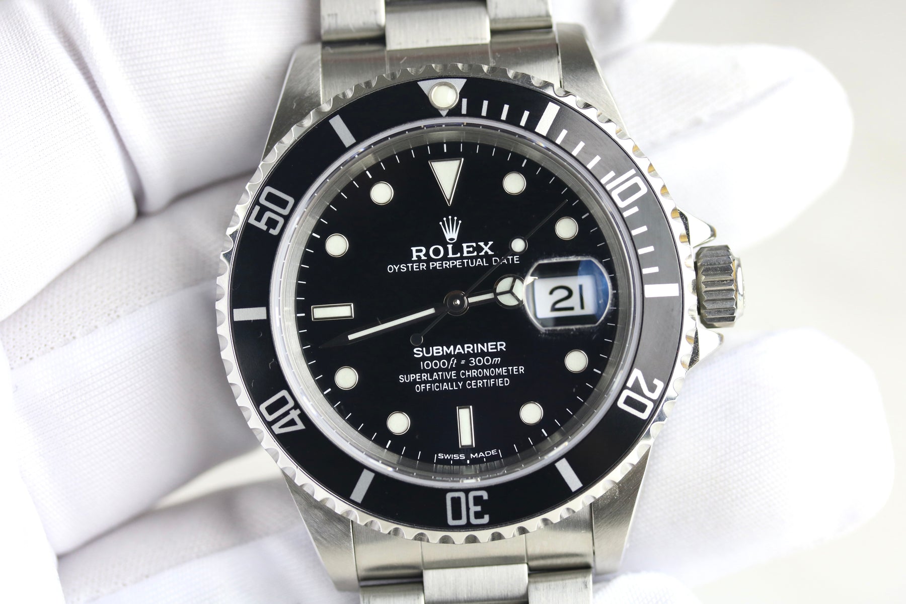 1993 Rolex 16610 Submariner Service Dial, Hands with RSC(2022) & Box