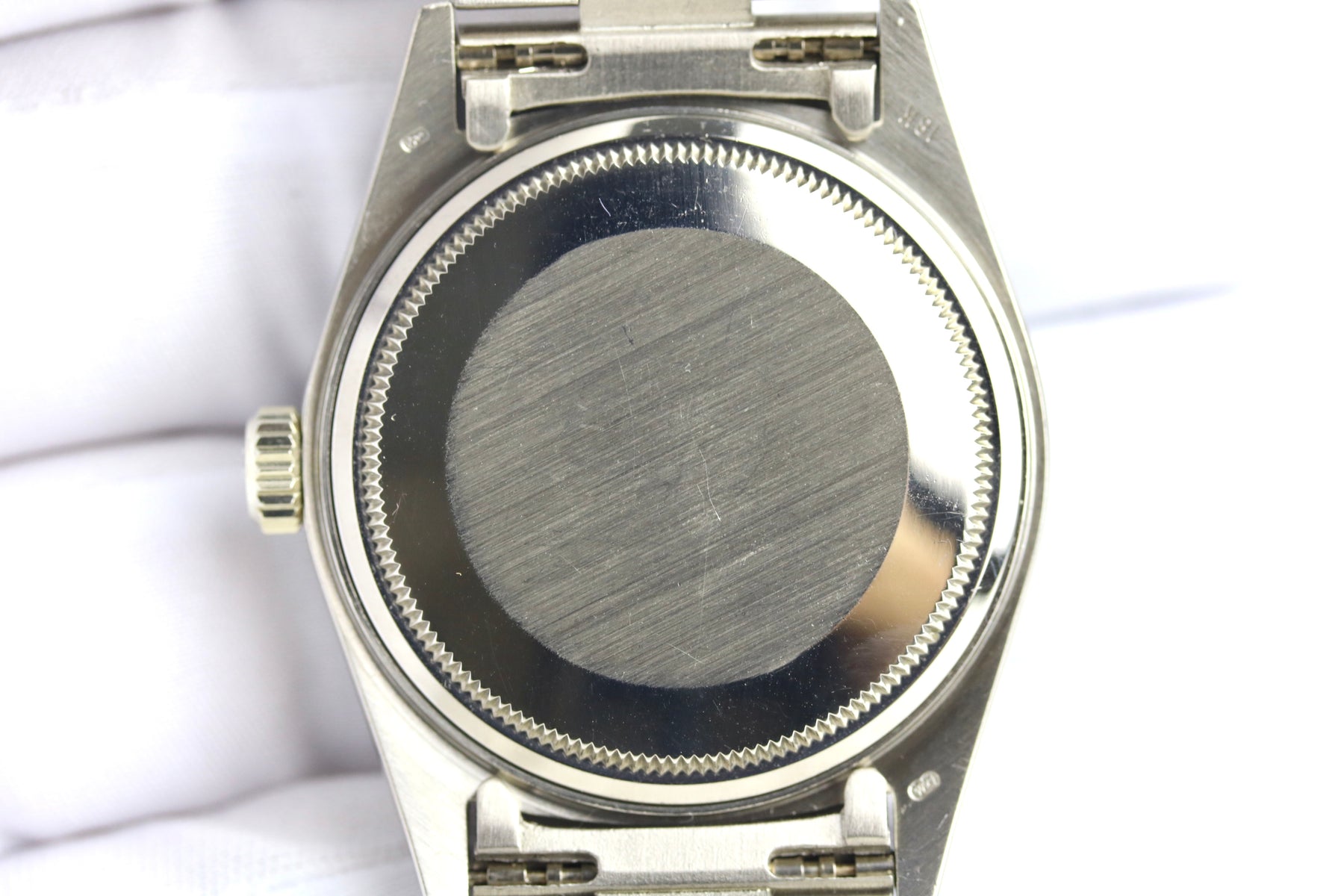 1984 Rolex 18049 36mm White Gold Daydate Factory Diamond Dial & Bezel