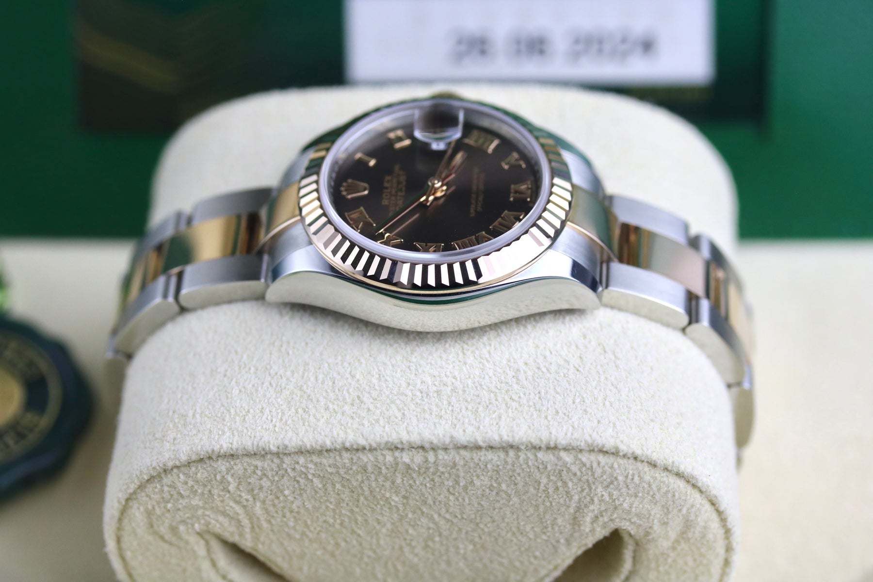 UNWORN 2024 ROLEX 279171 Datejust 28mm Chocolate Roman with Box & Papers