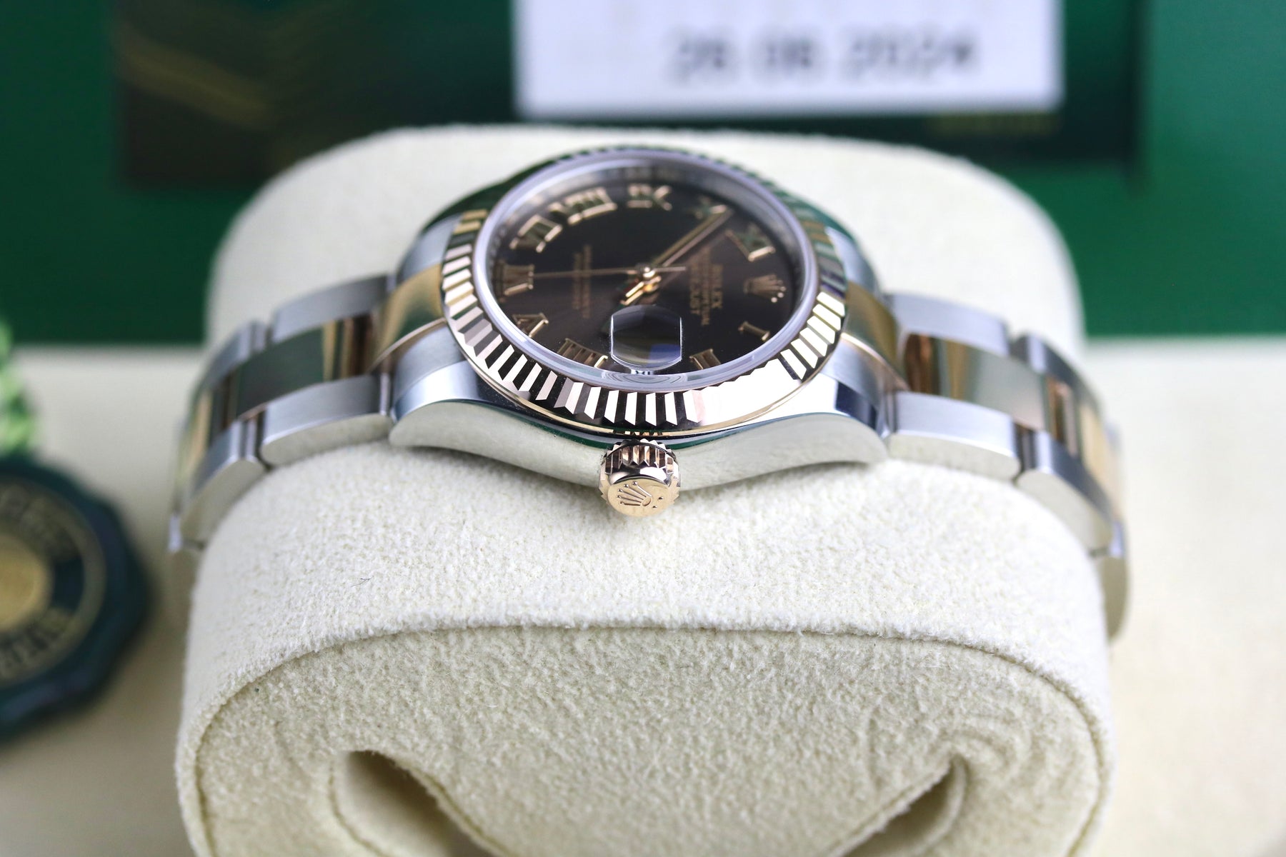 UNWORN 2024 ROLEX 279171 Datejust 28mm Chocolate Roman with Box & Papers