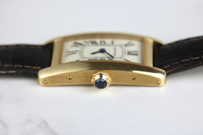 2010 Cartier W2607456 Tank Americaine 19mm Rose Gold with Papers