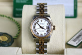 NOS Stickered ROLEX 179171 Datejust 26mm Factory MOP Dial with Box & Papers