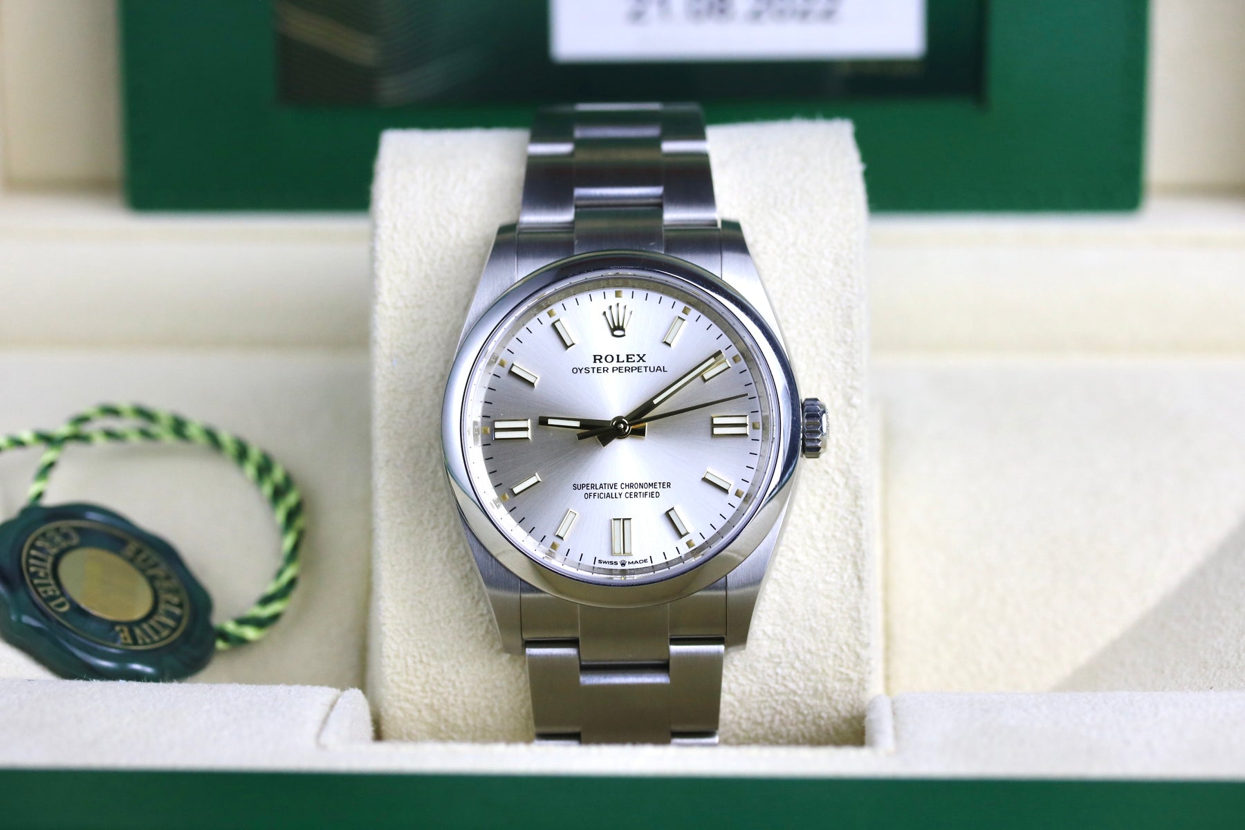 2022 Rolex 126000 Oyster Perpetual 36mm Silver Dial with Box & Papers