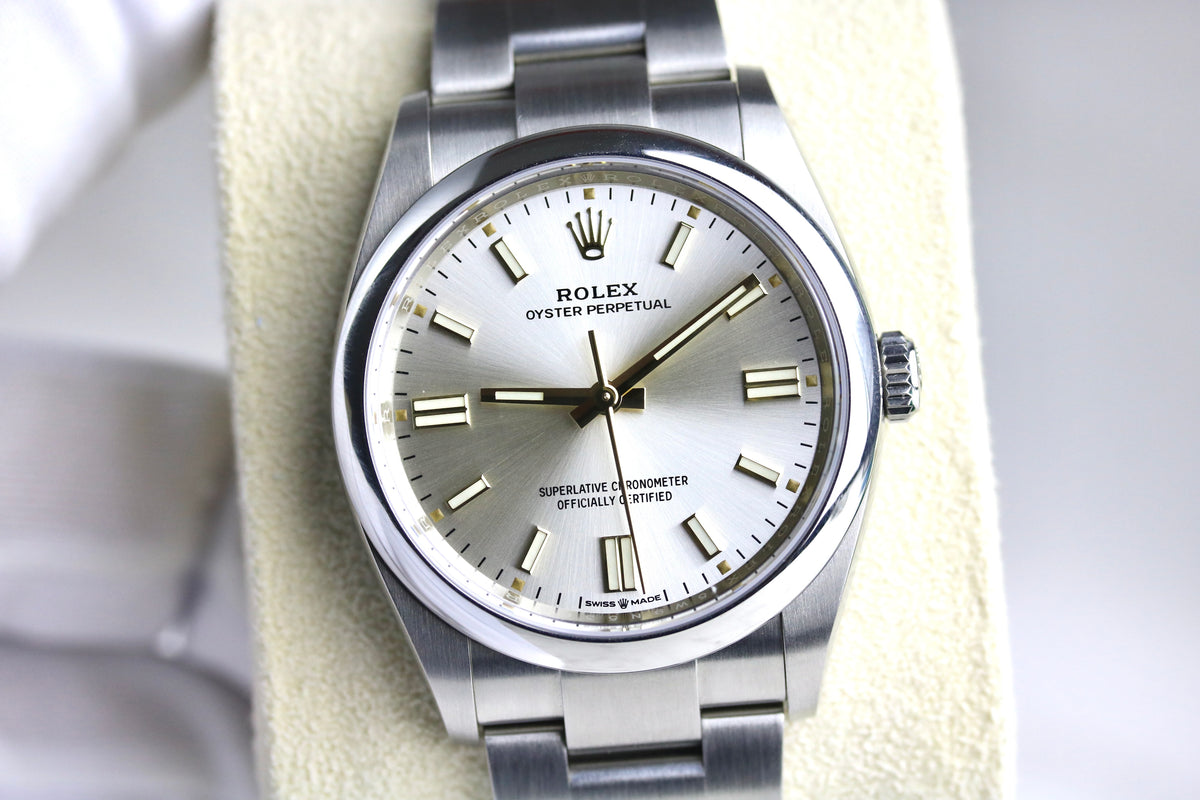 2022 Rolex 126000 Oyster Perpetual 36mm Silver Dial with Box & Papers