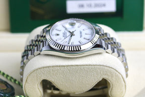 UNWORN 2024 ROLEX 126334 Datejust 41mm White Dial with Box & Papers