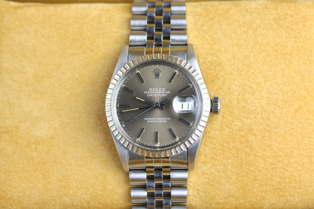 1983 Rolex 16030 Datejust 36mm Mocha with Box