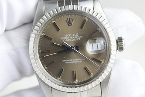 1983 Rolex 16030 Datejust 36mm Mocha with Box