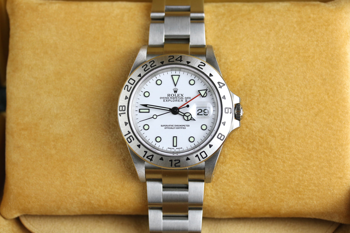 2002 Rolex 16570 Explorer II Polar with Box & Papers