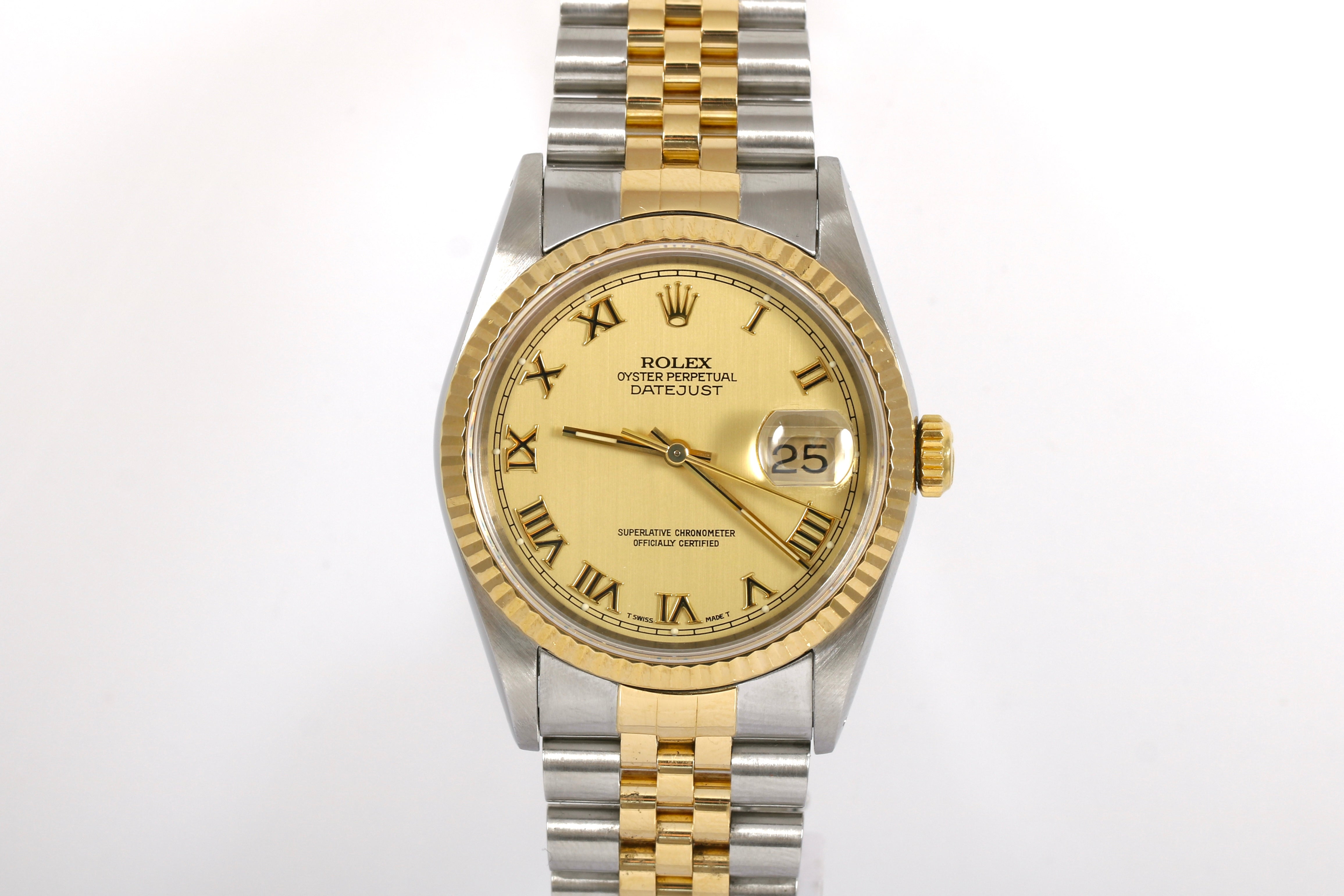 1991 Rolex Datejust 36mm - 16233 (Champagne Roman)