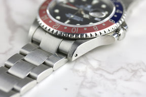 2002 Rolex 16710 GMT-MASTER II Pepsi with Box & Papers