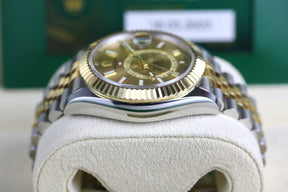 2023 Rolex 326933 Sky-Dweller Champagne Dial with Box & Papers