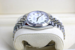 Unworn 2024 Rolex 126334 Datejust 41mm White Roman Dial with Box & Papers