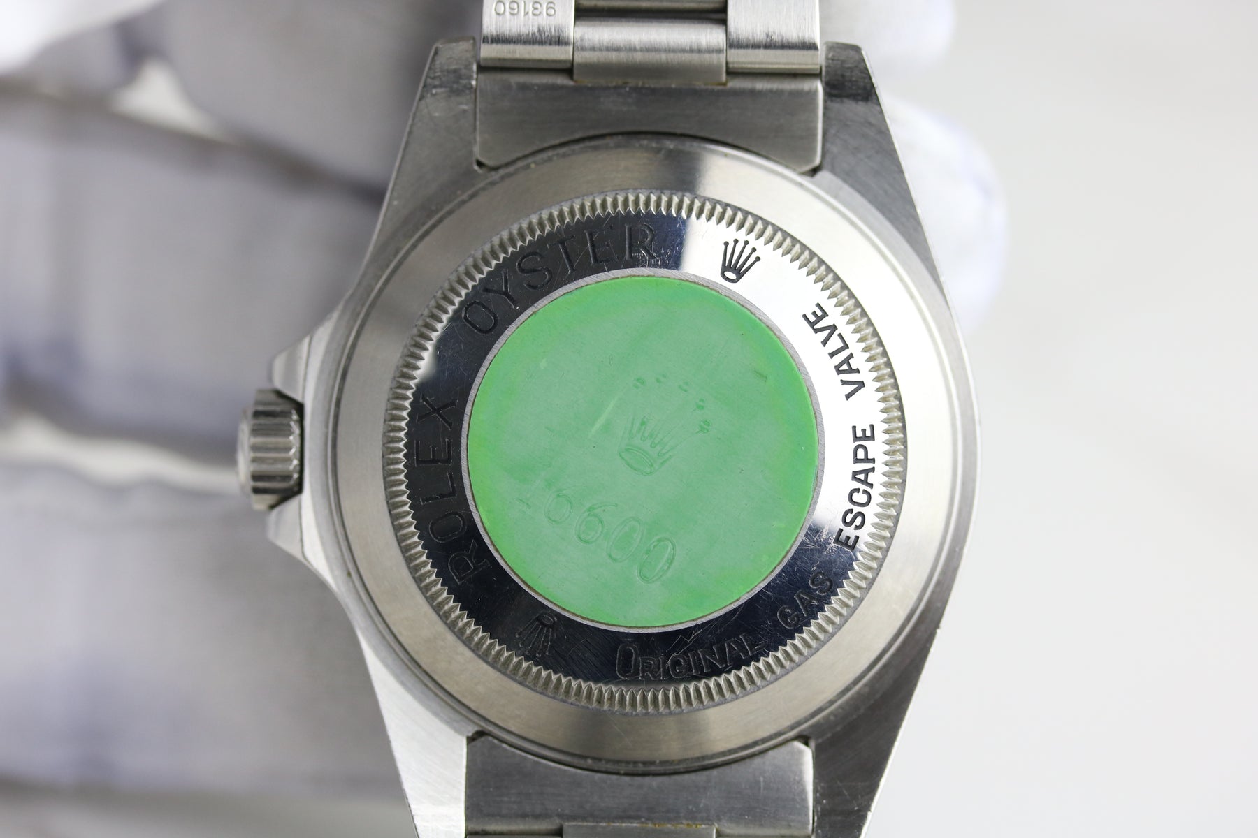 1995 Rolex 16600 Sea-Dweller Cream Patina Caseback Sticker with Box