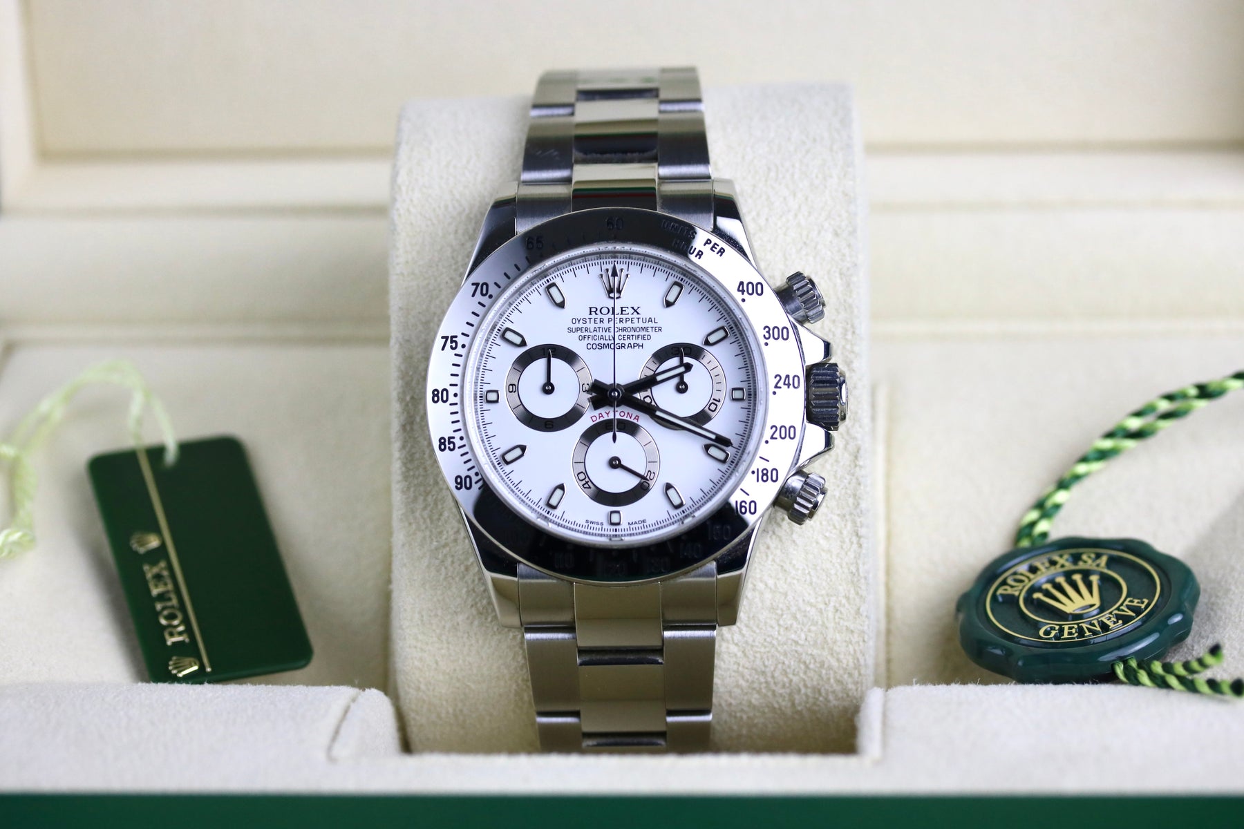 2009 Rolex 116520 Daytona White Dial with Box & Papers