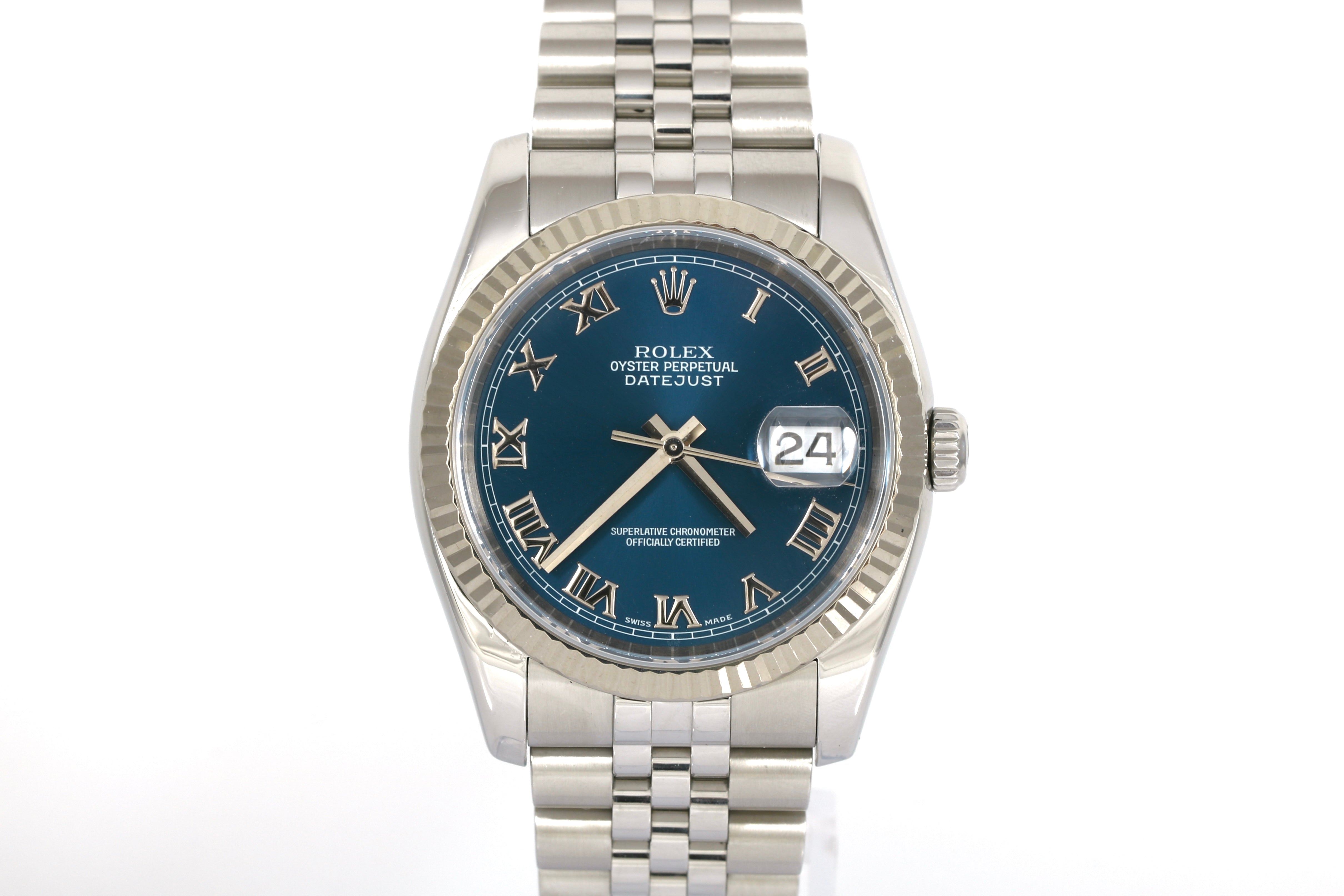 2005 Rolex Datejust 36 Super Jubilee - 116234 (Blue Roman)