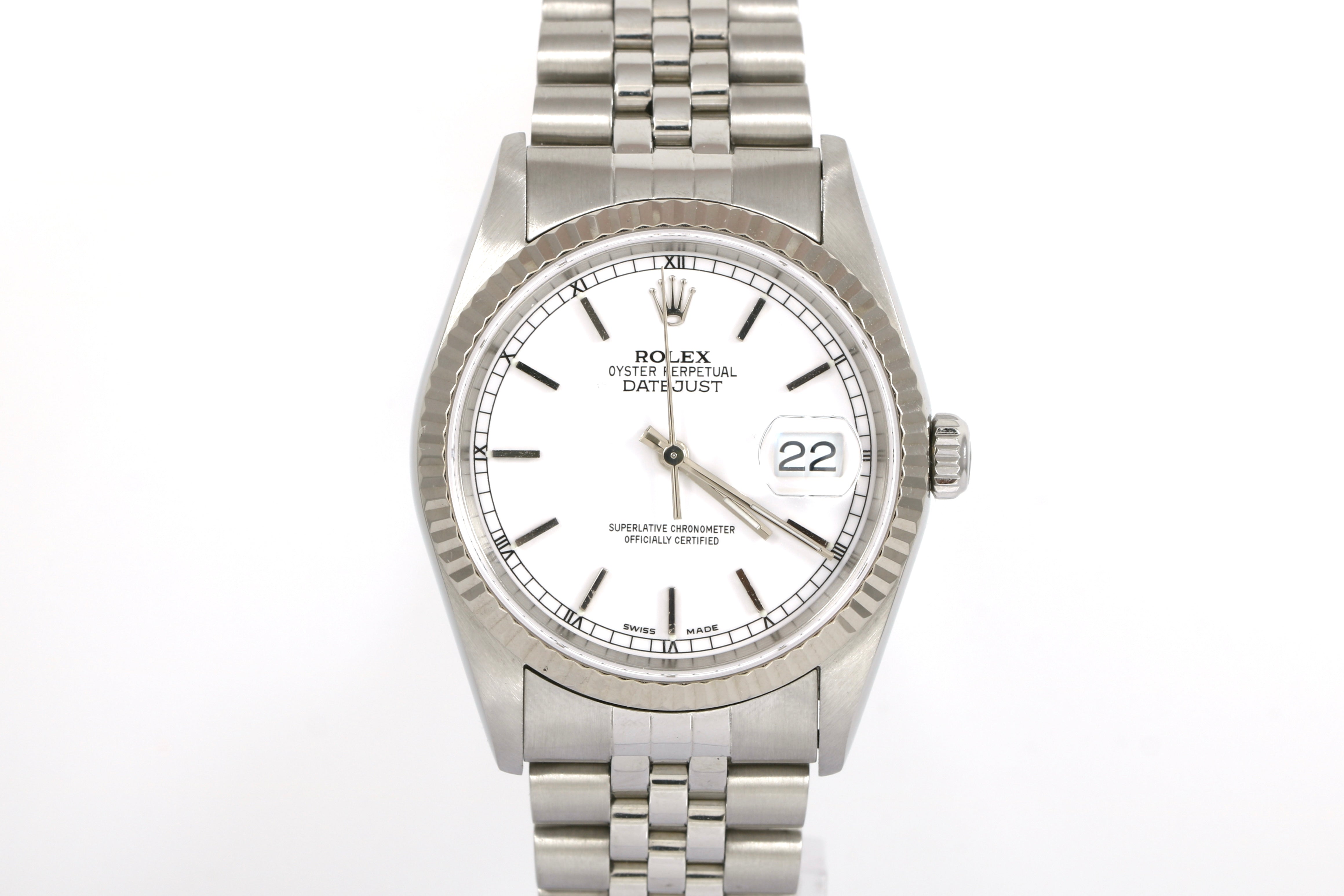 2001 Rolex Datejust 36mm - 16234 (White Stick)