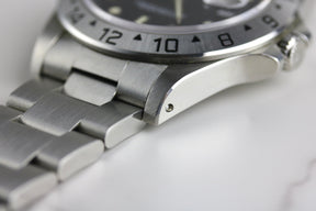 1995 Rolex 16570 Explorer II Black Dial Cream Patina