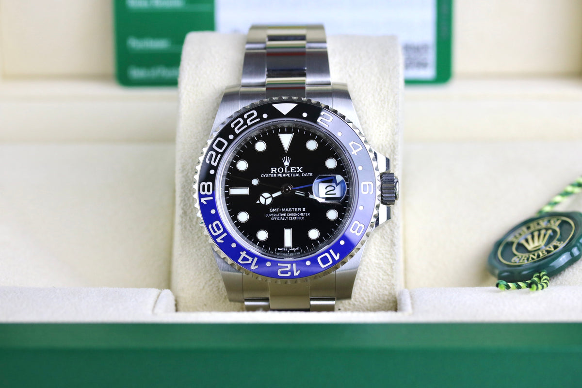 2017 Rolex 116710BLNR GMT-MASTER II Batman with Box & Papers