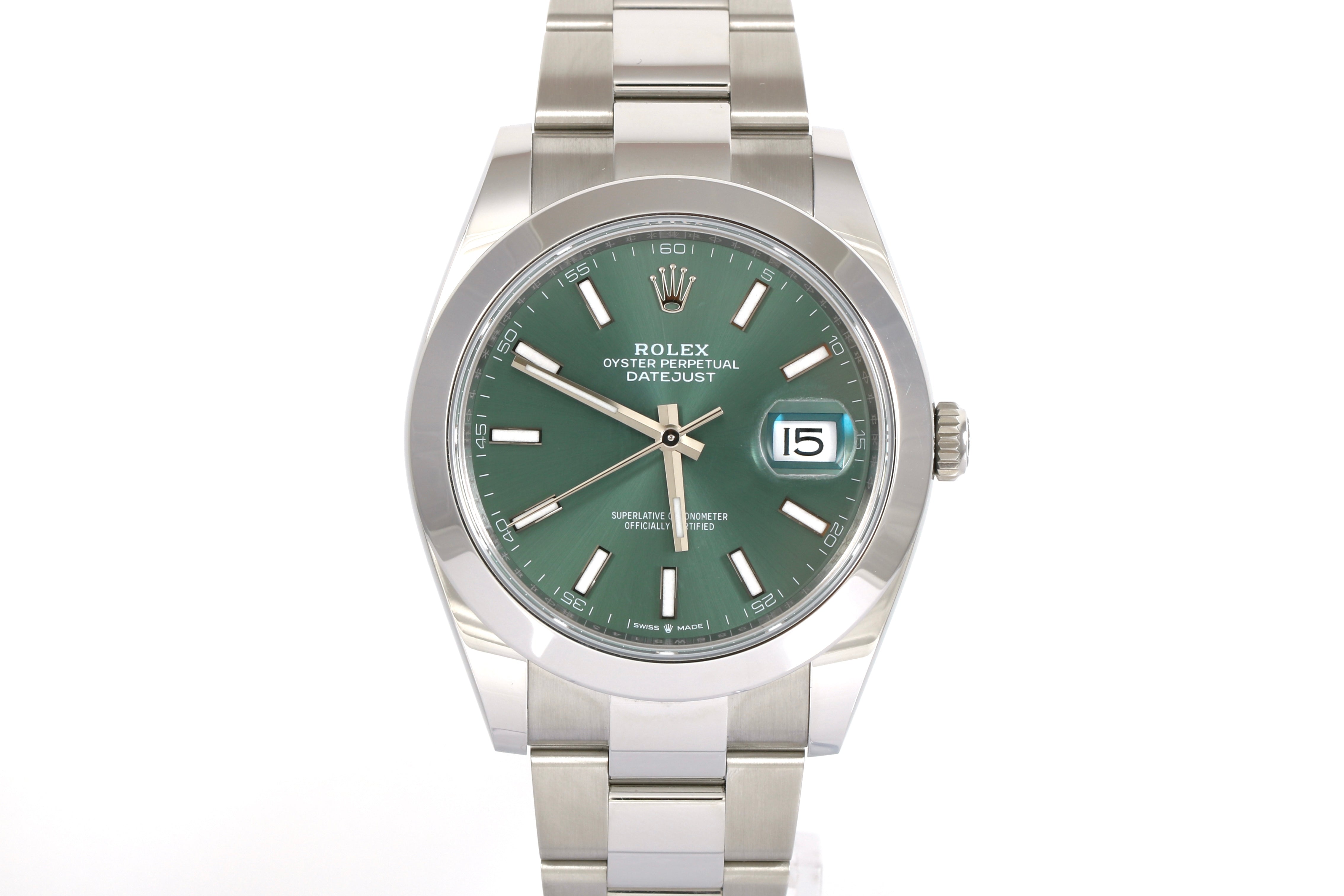 2025 Rolex Datejust 41mm - 126300 (Mint Green)