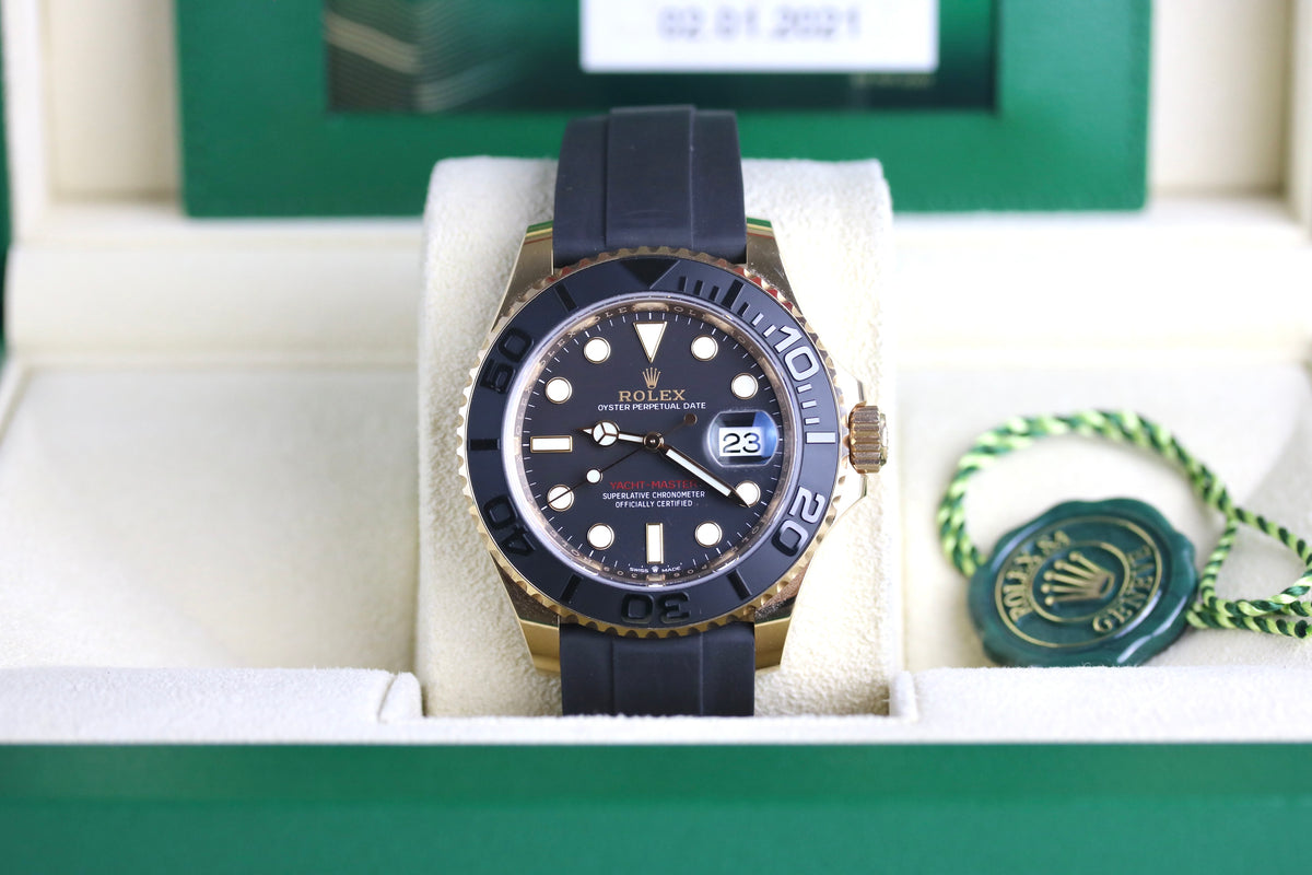 2021 Rolex 126655 Yachtmaster 40mm Oysterflex Band with Box & Papers